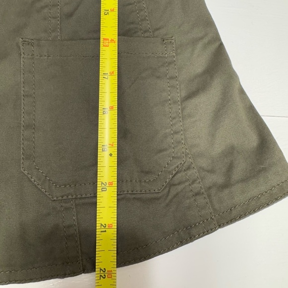 J. Jill Women’s Green Utility Jacket Three-Quarter Sleeves Size 6 - Picture 13 of 15